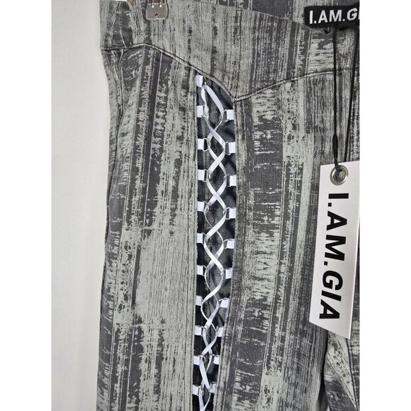 I. AM. GIA Women's MAYBEL Pant Pinstripe Denim Size XL- NEW WITH TAGS - Picture 12 of 16